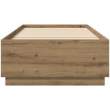  Krevetna konstrukcija s LED svjetlom Hrast artisan 80 x 200 cm | Eponuda.ba