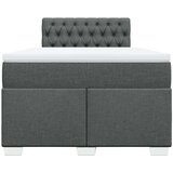  Krevet s oprugama i madracem tamnosivi 120 x 200 cm od tkanine | shoptok.hr