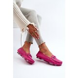 S. BARSKI Suede Comfortable Loafers Fuchsia Giovana | Shoptok.si