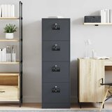 Kabinet za datoteke s ladicama 2 pcs Antracit 44 x 50 x 139 cm | shoptok.hr