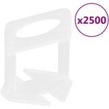 vidaXL Sponke za izravnavo ploščic 2500 kosov 3 mm | Shoptok.si