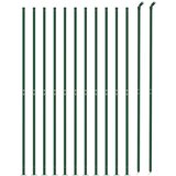 vidaXL Mrežna ograja s prirobnico zelena 1,4x25 m | Shoptok.si