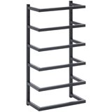 vidaXL Stojalo za brisače črno 24x12x48 cm jeklo | Shoptok.si