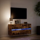  Zidni TV ormarić LED boja dimljenog hrasta 100x31x45 cm | shoptok.hr