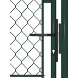  Vrtna vrata Čelik 100x200 cm Zelena | shoptok.hr