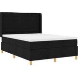 Box Pomladna postelja z vzmetnico Črna 160x200 cm Tkanina, (22050946) | Shoptok.si