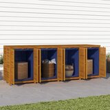 vidaXL Vrtna kutija za pohranu 280x87x104 cm od masivnog drva bagrema | shoptok.hr