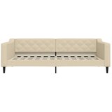  Dnevni krevet na razvlačenje s ladicama krem 100x200 cm tkanina | shoptok.hr