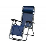 Green Bay baštenska stolica podesiva sa jastukom metalna – plava Messina ( 055681 ) Cene