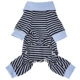 INF Poletni tanek kombinezon za hišne ljubljenčke s štirimi nogami - dihajoč poliestrski pasji kombinezon s črtastim ovratnikom in dizajnom proti izp, (5000294529) Cene