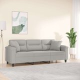  Trosjed s jastucima svjetlosivi 180 cm od mikrovlakana | shoptok.hr