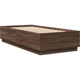 vidaXL Okvir za krevet smeđi hrast 90 x 200 cm od konstruiranog drva | shoptok.hr