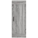  Zidni ormarić siva boja hrasta 34,5x34x90 cm konstruirano drvo | shoptok.hr