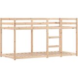 vidaXL krevet na kat sa zavjesama ružičasti 90 x 200 cm od borovine | shoptok.hr
