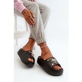 Boto Women's Lightweight Foam Slides with Decorations Black Orchia | Shoptok.si