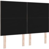  LED uzglavlje s dizajnom dijamantskih blokova taupe 160 cm tkanina | shoptok.hr