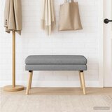  Klupa s dvostrukim slojem Svjetlosiva 80 x 40 x 47 cm Tkanina | shoptok.hr