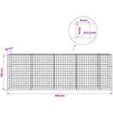  Gabion s žicom debljine 3,5 mm i mrežom 10x10 cm 450x30x150 cm | shoptok.hr