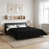  Poletna odeja Črna 240 x 260 cm Mikrofibra in Teddy flis, (5000284387) | Shoptok.si