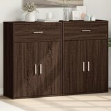vidaXL Komoda 2 kom boja smeđeg hrasta 60x30x84 cm konstruiranog drva | shoptok.hr