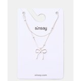 Sinsay Ogrlice s mašnicom i perlicama 2 pack Cijene