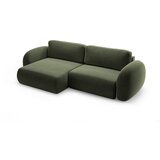 Cosmopolitan Design Zelena sklopiva/s prostorom za odlaganje kutna garnitura od šenila Tonale – | shoptok.hr