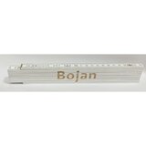 HEKA Zložljiv meter Heka (napis: Bojan, bele barve, 2 m) Cene