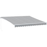 Maison Chic Ročno zložljiva tenda - Senčniki antracit in bela 400x300 cm, (22041161) Cene