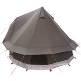 Tipi šator s krovom Smeđa siva 250 x 250 cm Poliester i čelik | shoptok.hr