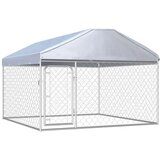  Vanjski kavez za pse s krovom 200 x 200 x 135 cm | shoptok.hr