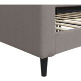  Raztegljiva postelja taupe 90x200 cm blago | Shoptok.si