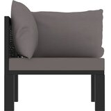 Modularna kutna sofa od poliratana s lijevim naslonom antracit | Eponuda.com