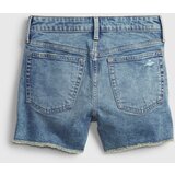 GAP Kids Denim Shorts Teen Sky High-Rise Denim Shorts With Stret - Girls | shoptok.hr
