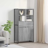  Kreveta 2 pcs Siva Sonoma 81 x 36 x 150.5 cm Konstruirano drvo | shoptok.hr