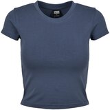 Urban Classics Ladies Stretch Jersey Cropped Tee Vintageblue | Shoptok.si
