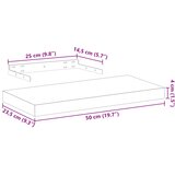  Plutajuće police 4 kom 50x23,5x4 cm od konstruiranog drva | shoptok.hr