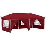  Rastezljivi šator za zabave 575 x 288 x 245 cm Tamno crvena | shoptok.hr