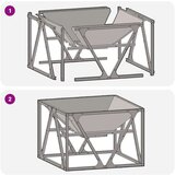  Kamenoslojni Ognjišt četvrtasti 50x50x35 cm od čelika otporan na vremenske uvjete | shoptok.hr