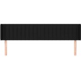  Uzglavlje s ušima crno 163x16x78/88 cm od tkanine | shoptok.hr