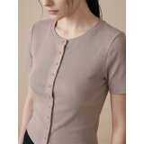 Sinsay Rebrasta bluza s dodatkom viskoze i ukrasnim gumbima | shoptok.hr