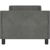  Otroški posteljni okvir z vznožjem Temno siva 80 x 160 cm Žamet, (5000104622) | Shoptok.si