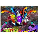  Tapeta - Graffiti: Colourful attack 100x70 | shoptok.hr