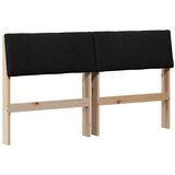  Tapecirani uzglavlje Crna 160 cm Čvrsto borovo drvo | shoptok.hr