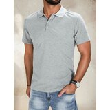 DStreet Koszulka polo męska jasnoszara | Shoptok.si