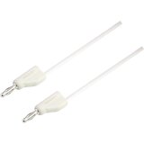 Voltcraft Merilni kabel [vtikač 4 mm - vtikač 4 mm] 1 m bele barve MSB-300 zložljiv drug v drugega, (20422593) Cene