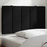  Jastuk za uzglavlje Hanko crni 80 cm baršunasti | shoptok.hr