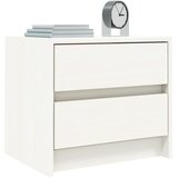  Noćni ormarić bijeli 40 x 31 x 35,5 cm od masivne borovine | shoptok.hr