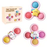 Woopie Baby senzorni spinneri s vakuumskim čašicama, 3 komada, ružičasti | shoptok.hr