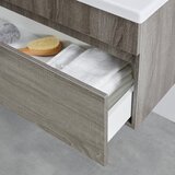 Bessagi Home kopalnica isla, bela, hrast, led | Shoptok.si