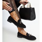 Gemre Black loafers with a decorative bow Endike | shoptok.hr